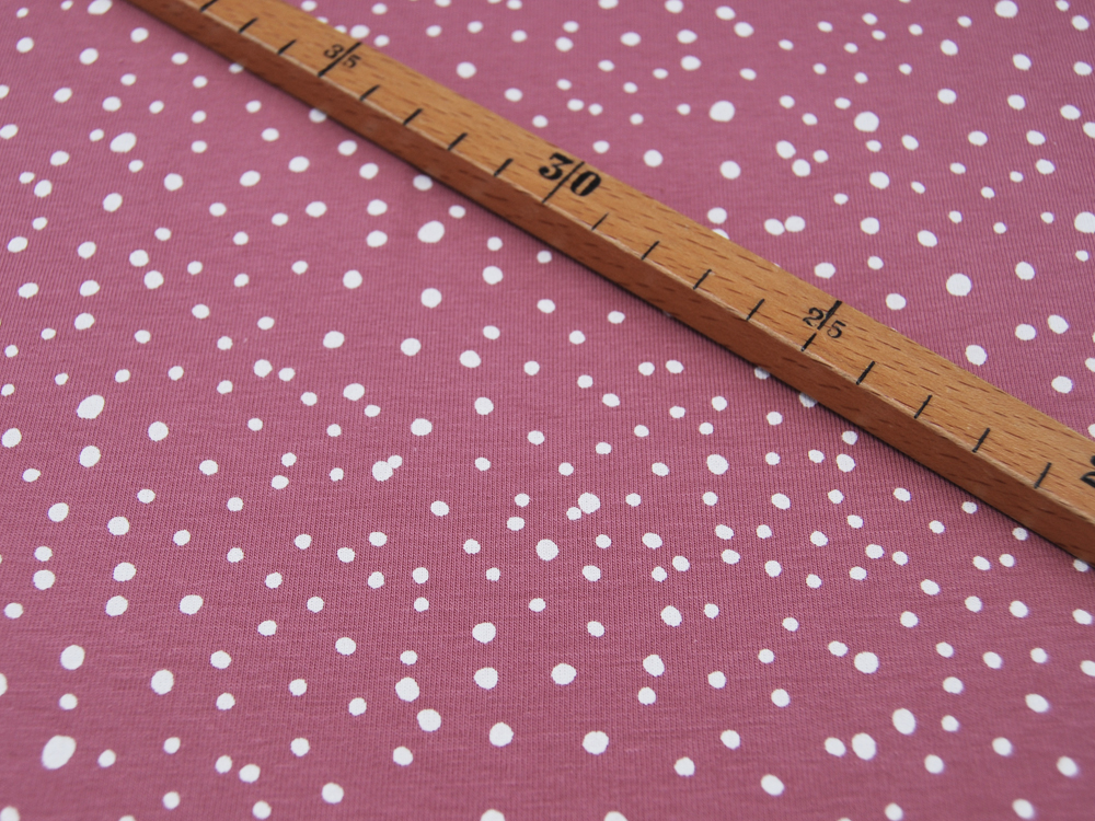 JERSEY - DOTS Rose - Punkte - 05m 3