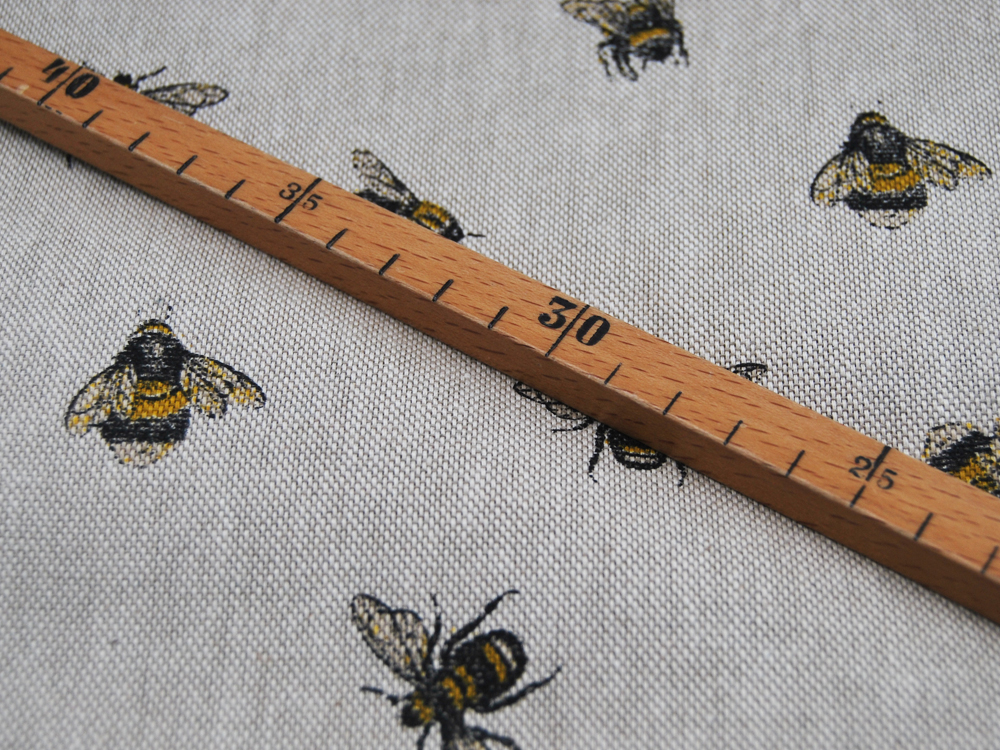 Dekostoff - Bienen auf Beige - Emma - 05m 2