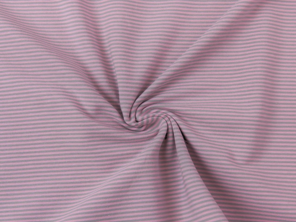 REST Jersey - Streifen Rosa-Grau - 0.4 Meter