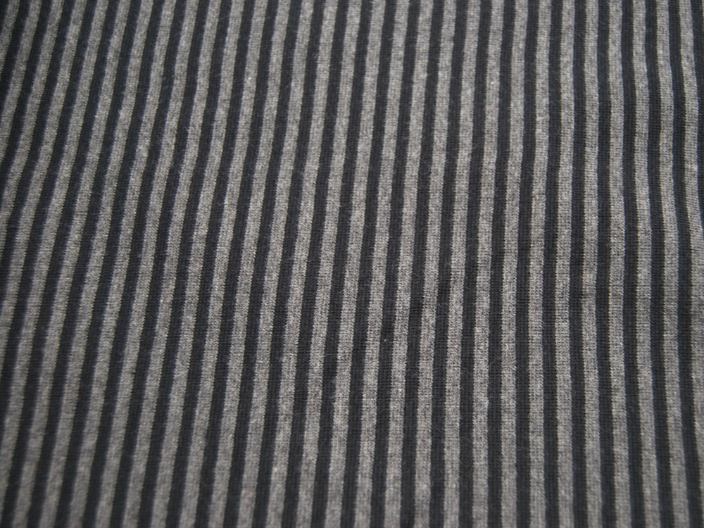 Bündchen - Ringelbündchen - Schwarz-Graumeliert - 50 cm im Schlauch