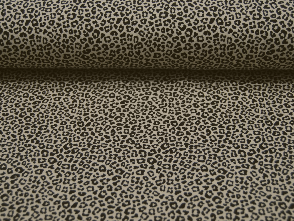 REST Jersey - Leopard - in Sand / Schwarz - 0,3 Meter 2