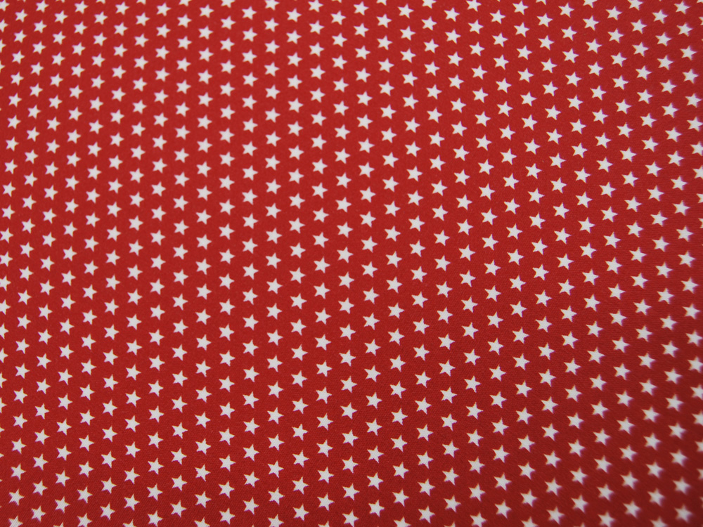 Beschichtete Baumwolle - Mini Sterne Rot- 50 cm 3