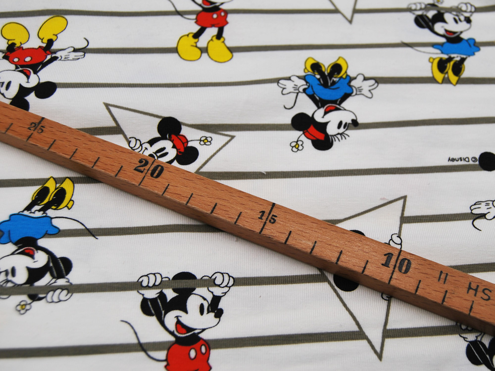 Jersey - Lizenz - Minnie und Mickey Mouse auf Linien - 05 Meter 3