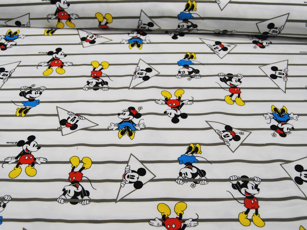 Jersey - Lizenz - Minnie und Mickey Mouse auf Linien - 0.5 Meter 4