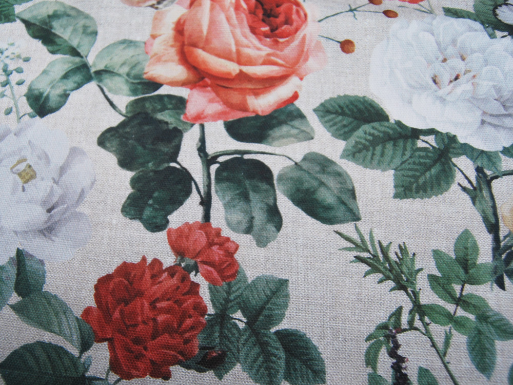 Dekostoff - Canvas Digital Roses - Blumen - 0,5m 4