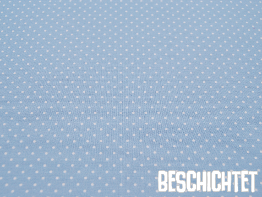 Beschichtete Baumwolle - Petit Dots Hellblau- 50 cm 3