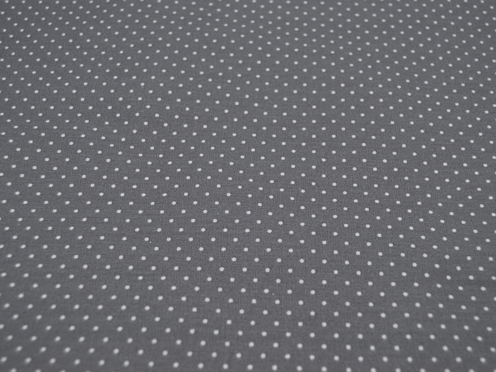 Beschichtete Baumwolle - Petit Dots Grau- 50 cm