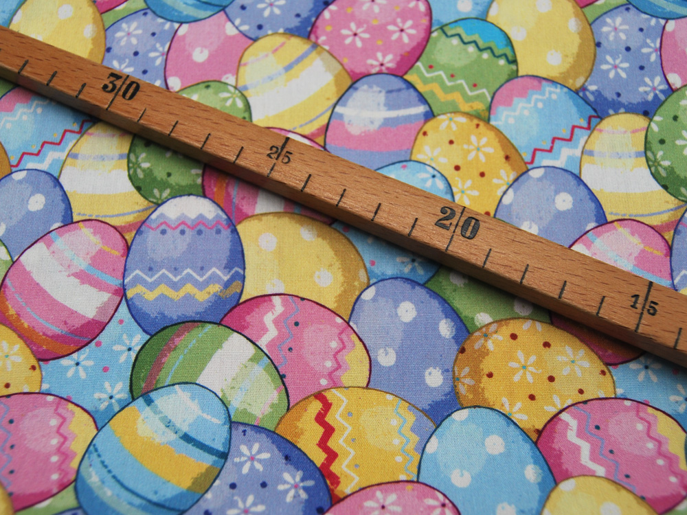 Baumwolle - Happy Easter - Ostereier - 0,5m 4