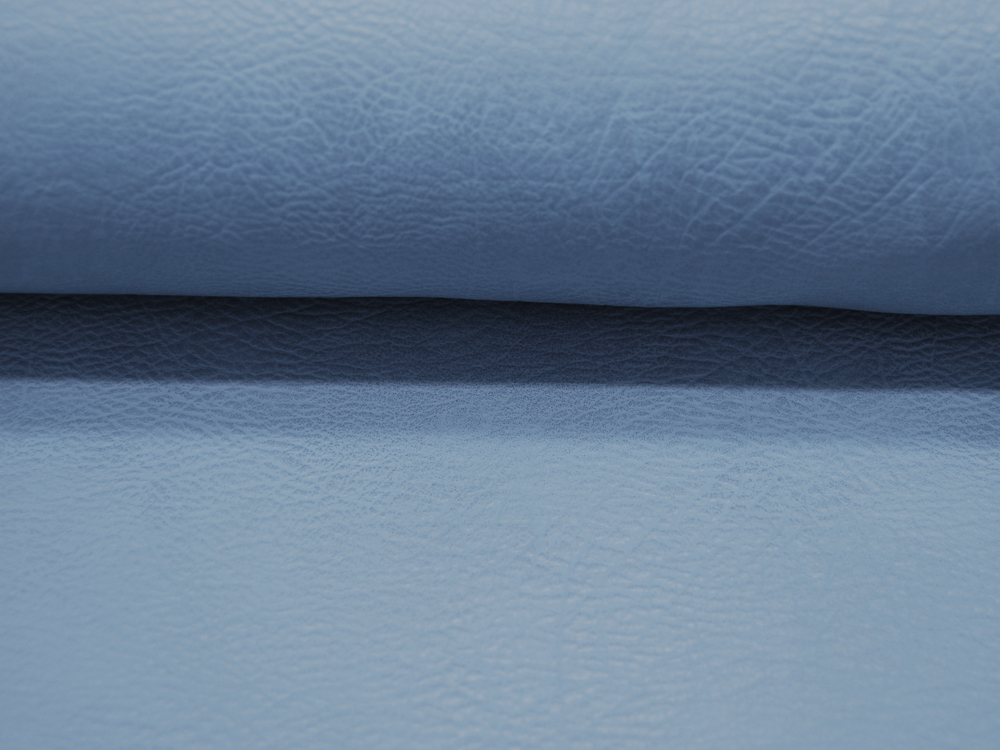Kunstleder Vintage Leather in Dusty Blue Shiny - 05 Meter
