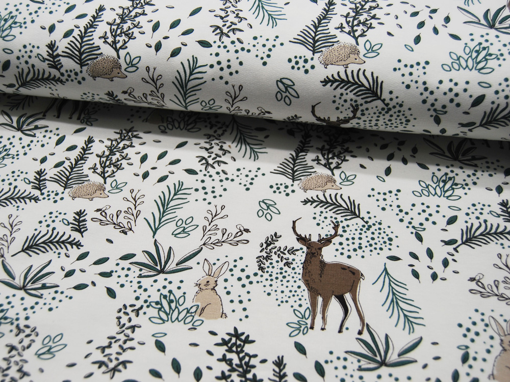 French Terry - Brushed - Deer Dusty Mint - 0,5m 2