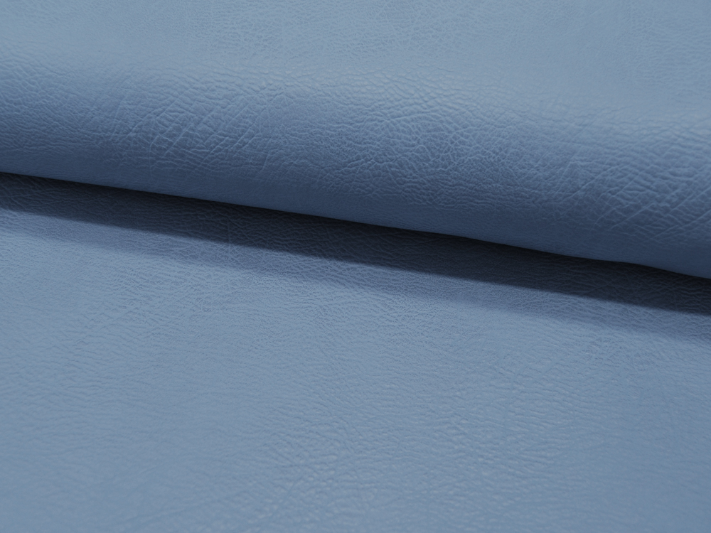 Kunstleder Vintage Leather in Dusty Blue Shiny - 0,5 Meter 2