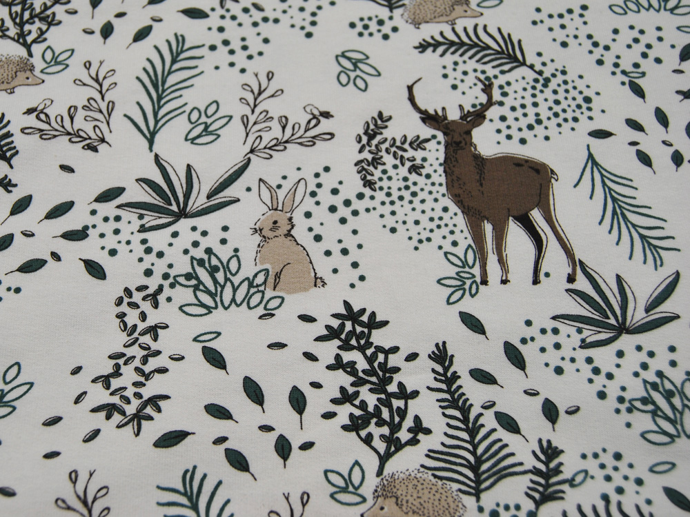 French Terry - Brushed - Deer Dusty Mint - 0,5m
