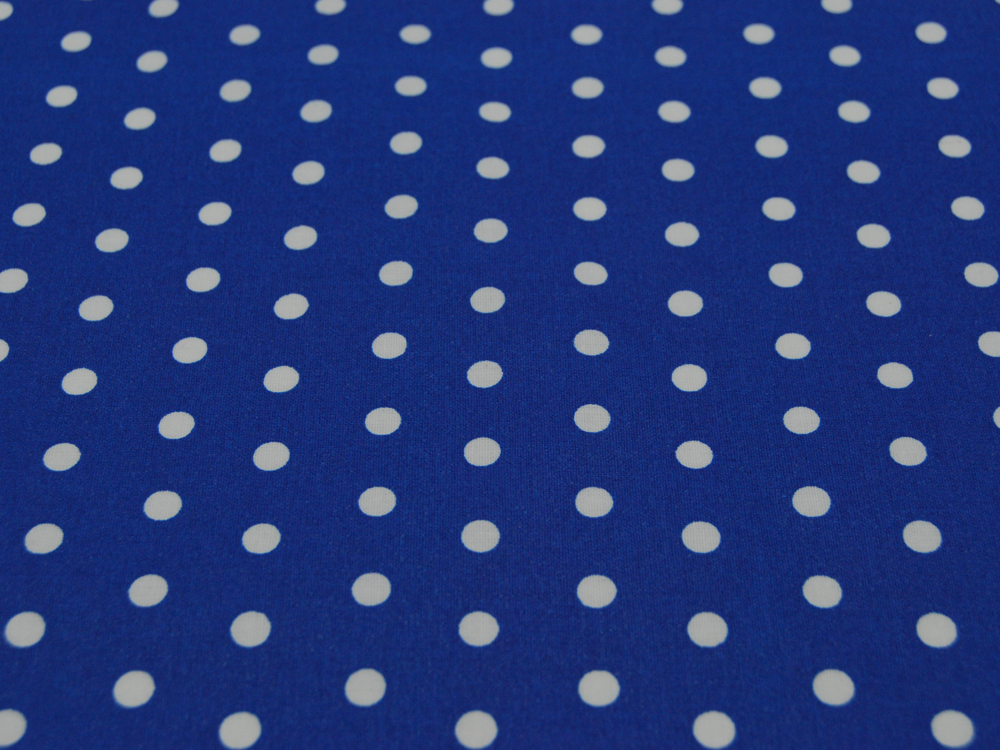 Beschichtete Baumwolle - Leona - Dots auf Blau - 50 x 145cm