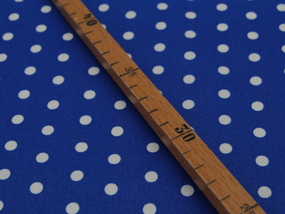 Beschichtete Baumwolle - Leona - Dots auf Blau - 50 x 145cm 2