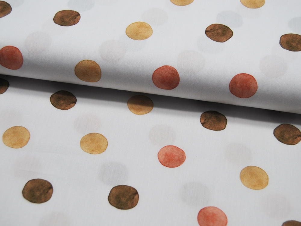 Baumwolle - Snoozy Fabrics - Mixed Dots - Punkte auf Weiß 0,5m 2