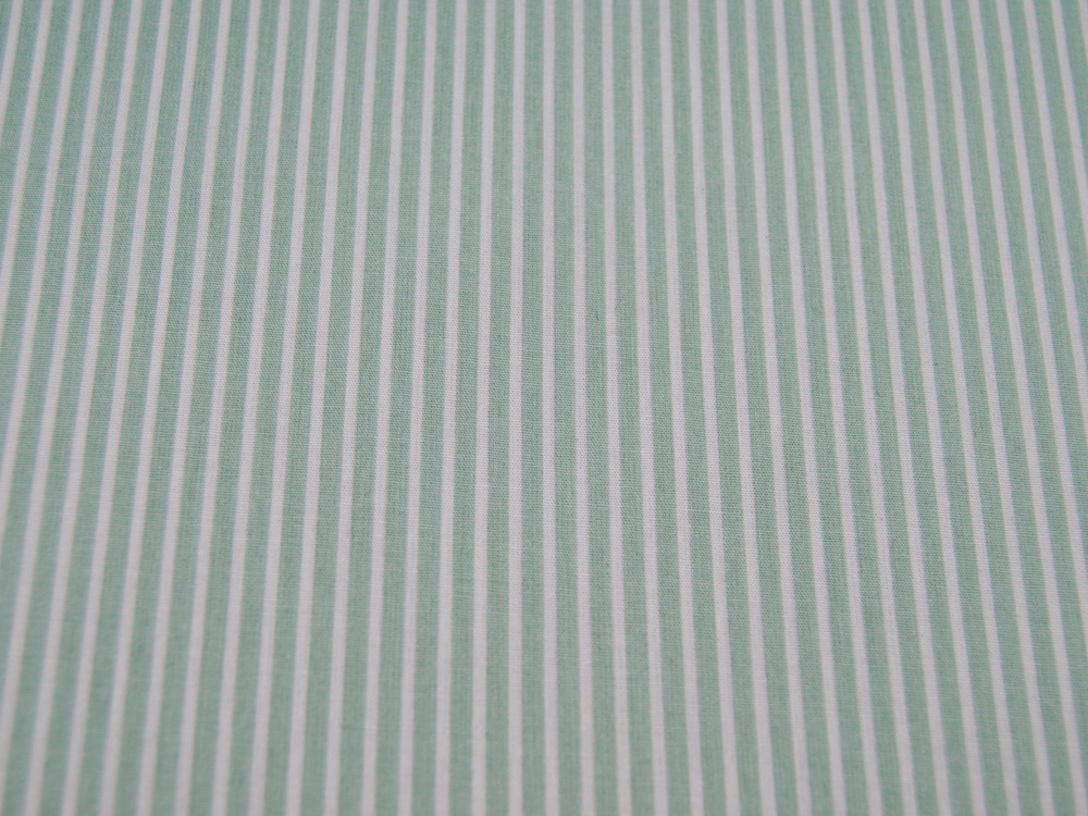 Baumwolle - Stripe - Mint-Weiss gestreift 0,5 meter 3