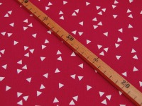Triangle - Dreiecke auf Cerise - Baumwolle 0,5m