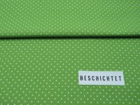 Beschichtete Baumwolle - Petit Dots auf Hellgrün / Lime - 50x145cm