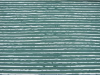 Jersey - Streifen in Dusty Green-Weiß - 0.5 Meter 2