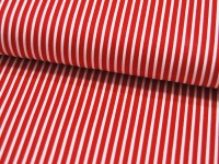 REST Baumwolle - Stripe - Rot-Weiss gestreift 0,4 meter 2