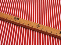 Baumwolle - Stripe - Rot-Weiss gestreift 0,5 meter 3