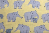 Wild Adventure - Elefantenfamilie Baumwolle - 0,5m 2