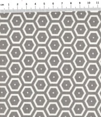 Beschichtete Baumwolle - Hexagon 50 x 145cm 2