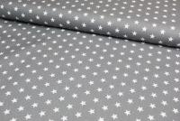 Petit Stars - Sterne auf Grau - Baumwolle 0,5m