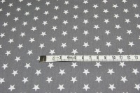 Petit Stars - Sterne auf Grau - Baumwolle 0,5m 2