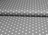 Petit Stars - Sterne auf Grau - Baumwolle 0,5m 3