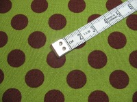 REST 1,4m Ta Dot - Baumwolle - braun auf grün 2