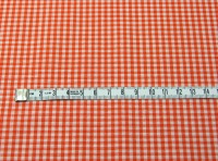 kleines Karo Orange - Baumwolle 0,5 Meter 2