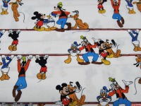 Baumwolle - Mickey Mouse - mit Donald, Goofy und Pluto 0,5m 2