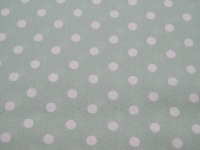 Baumwolle - Weiße Dots auf Mint 0,5 m 2