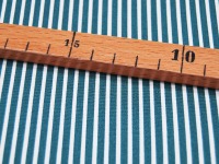 Baumwolle - Stripe - Petrol-Weiss gestreift 0,5 meter 3