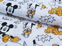 Baumwolle - Mickey Mouse - mit Pluto 0,5 m