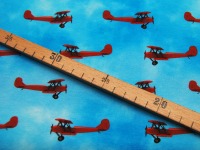 Jersey - Rote Flugzeuge auf blauem Himmel - 0,5 Meter 2