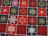 Baumwolle - Weihnachten - Weihnachtssterne Patchwork - 0.5m 2