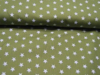 Petit Stars - Sterne auf Grün - Baumwolle 0,5m