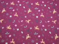 Baumwolle Poplin - Reindeer - Weihnachtliche Muster mit Rentier - 0.5m 3