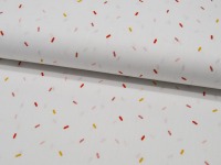 Baumwolle - Glitter Joyful Stripes - Konfetti auf Weiß - 0.5 Meter 3