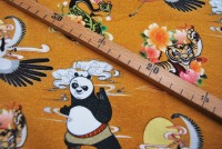 Jersey - Lizenz - Kung Fu Panda mit Tiger und Schlange auf Senf / Gelb - 0.5 Meter 4
