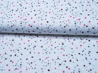 Baumwolle - Dots - Fuchsia - Punkte auf Weiß 0,5m 2