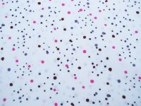 REST 0,4m Baumwolle - Dots - Fuchsia - Punkte auf Weiß 3