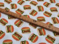 Baumwolle - Kim - Hamburger / Burger - 0,5m 2