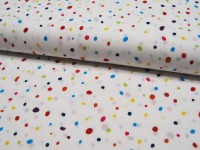 Baumwolle - Snoozy Fabrics - Kleine Punkte - Bunt 0,5m 3