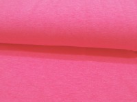 JERSEY - UNI: NEON Rosa / Pink leicht meliert - 0,5 Meter