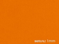 Bastelfilz 1mm - Uni Orange - 50 x 50 cm