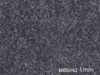 Bastelfilz 1mm - Uni Grau / Dunkelgrau meliert - 50 x 50 cm