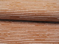 Jersey - Streifen in Caramel - Weiß - 0.5 Meter 2